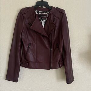Wilsons Leather Deep Burgundy Jacket Small Women’s
